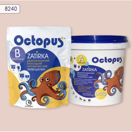 Двокомпонентна епоксидна фуга Octopus Zatirka колір 8240, 1,25 кг (8240-1)