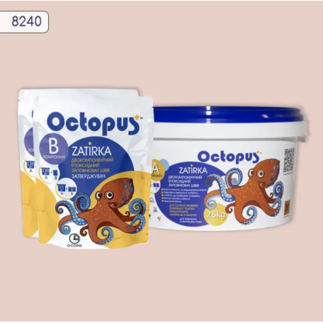 Двокомпонентна епоксидна фуга Octopus Zatirka колір 8240, 2,5 кг (8240-2)