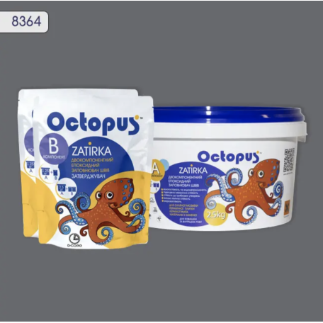 Двокомпонентна епоксидна фуга Octopus Zatirka колір 8364, 2,5 кг (8364-2)