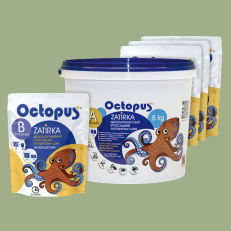 Двокомпонентна епоксидна фуга Octopus Zatirka колір 8112, 5 кг (8112-5)