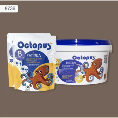 Двокомпонентне епоксидна фуга Octopus Zatirka колір № 8736, 2,5 кг (8736-2)