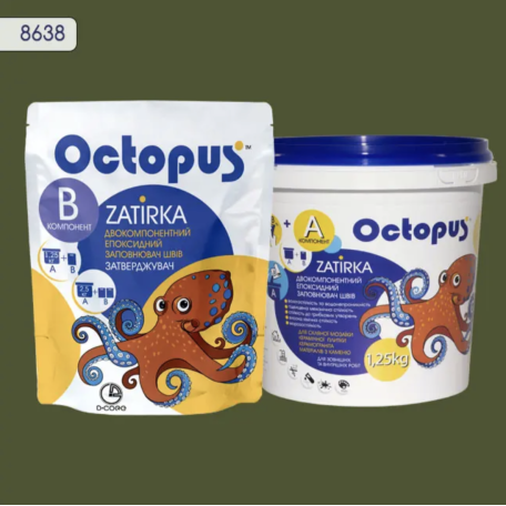 Двокомпонентна епоксидна фуга Octopus Zatirka колір № 8638, 1,25 кг (8638-1)