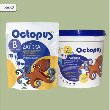 Двокомпонентна епоксидна фкга Octopus Zatirka колір 8632, 1,25 кг (8632-1)