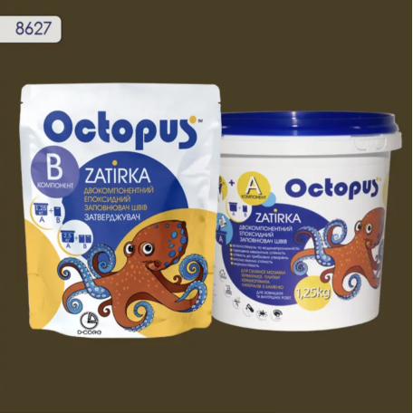 Двокомпонентна епоксидна фуга Octopus Zatirka колір 8627, 1,25 кг (8627-1)