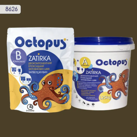 Двокомпонентна епоксидна фуга Octopus Zatirka колір 8626, 1,25 кг (8626-1)