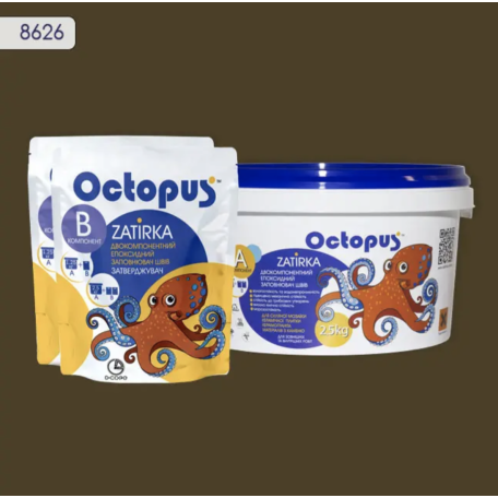 Двокомпонентна епоксиднеа фуга Octopus Zatirka колір 8626, 2,5 кг (8626-2)