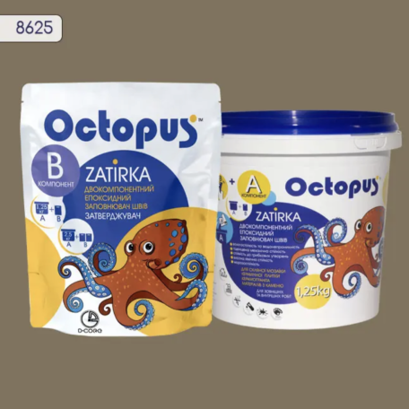 Двокомпонентна епоксидна фуга Octopus Zatirka колір 8625, 1,25 кг (8625-1)