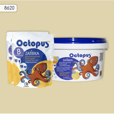 Двокомпонентна епоксидна фуга Octopus Zatirka колір 8620, 2,5 кг (8620-2)