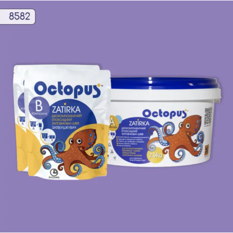 Двокомпонентна епоксидна фуга Octopus Zatirka колір 8582, 2,5 кг (8582-2)