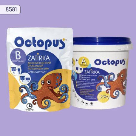 Двокомпонентна епоксидна фуга Octopus Zatirka колір 8581, 1,25 кг (8581-1)