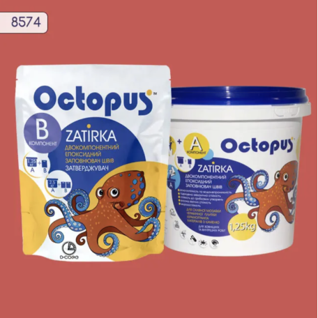 Двокомпонентна епоксидна фуга Octopus Zatirka колір 8574, 1,25 кг (8574-1)