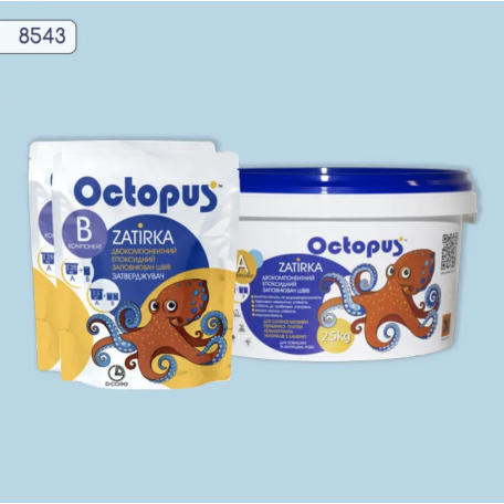 Двокомпонентна епоксидна фуга Octopus Zatirka колір 8543, 2,5 кг (8543-2)