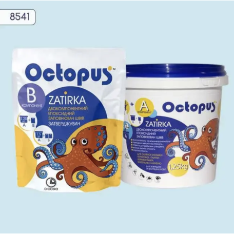Двокомпонентна епоксидна фуга Octopus Zatirka колір 8541, 1,25 кг (8541-1)