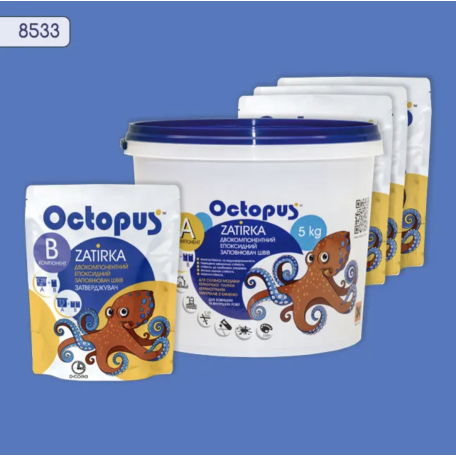 Двокомпонентна епоксидна фуга Octopus Zatirka колір 8533, 5 кг (8533-5)