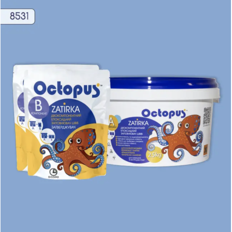 Двокомпонентна епоксидна фуга Octopus Zatirka колір 8531, 2,5 кг (8531-2)