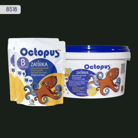 Двокомпонентна епоксидна фуга Octopus Zatirka колір 8518, 2,5 кг (8518-2)