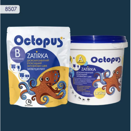Двокомпонентна епоксидна фуга Octopus Zatirka колір 8507, 1,25 кг (8507-1)