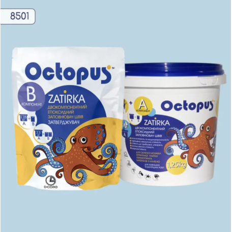 Двокомпонентна епоксидна фуга Octopus Zatirka колір 8501, 1,25 кг (8501-1)