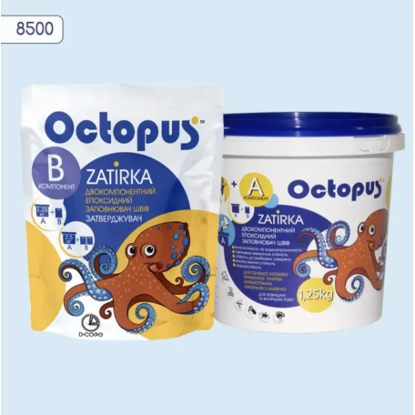 Двокомпонентна епоксидна фуга Octopus Zatirka колір 8500, 1,25 кг (8500-1)