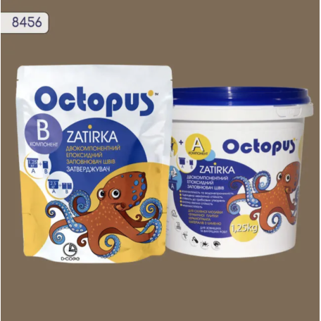 Двокомпонентна епоксидна фуга Octopus Zatirka колір 8456, 1,25 кг (8456-1)