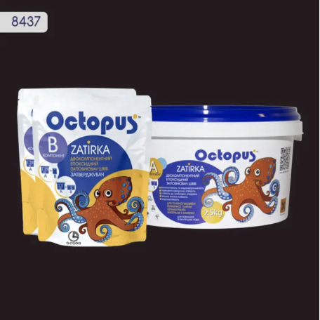 Двокомпонентна епоксидна фуга Octopus Zatirka колір 8437, 2,5 кг (8437-2)