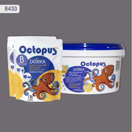 Двокомпонентна епоксидна фуга Octopus Zatirka колір 8433, 2,5 кг (8433-2)