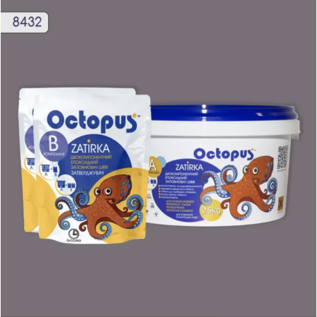 Двокомпонентна епоксидна фуга Octopus Zatirka колір 8432, 2,5 кг (8432-2)