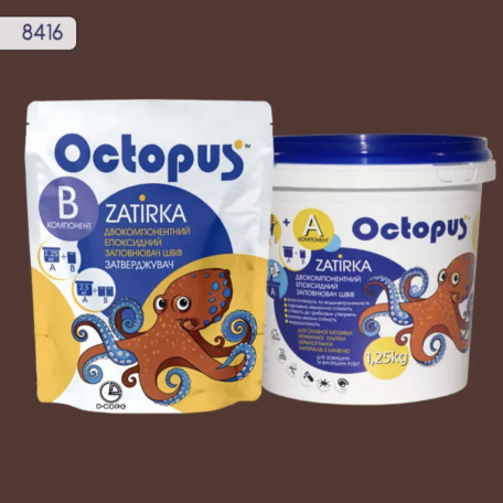 Двухкомпонентная эпоксидная затирка Octopus Zatirka 8416, 1,25 кг (8416-1)