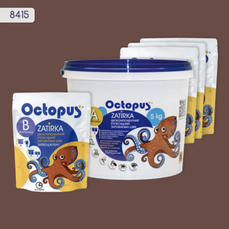Двокомпонентна епоксидна фуга Octopus Zatirka колір 8415, 5 кг (8415-5)