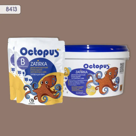 Двокомпонентна епоксидна фуга Octopus Zatirka колір 8413, 2,5 кг (8413-2)