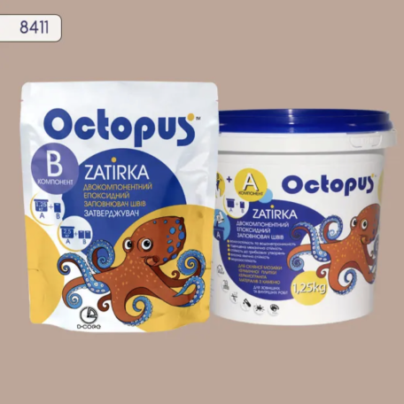 Двокомпонентна епоксидна фуга Octopus Zatirka 8411, 1,25 кг (8411-1)