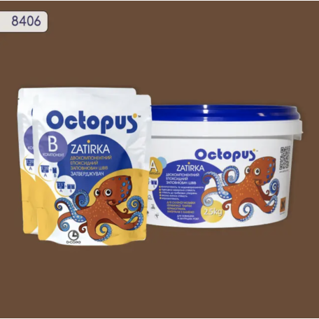 Двокомпонентна епоксидна фуга Octopus Zatirka колір 8406, 2,5 кг (8406-2)