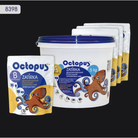 Двокомпонентна епоксидна фуга Octopus Zatirka колір 8398, 5 кг (8398-5)