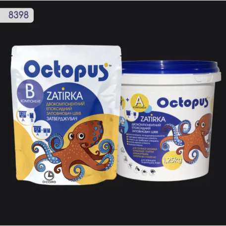 Двокомпонентна епоксидна фуга Octopus Zatirka колір 8398, 1,25 кг (8398-1)