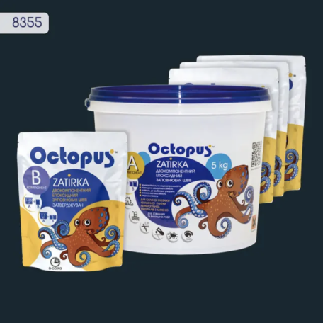 Двокомпонентна епоксидна фуга Octopus Zatirka колір 8355, 5 кг (8355-5)