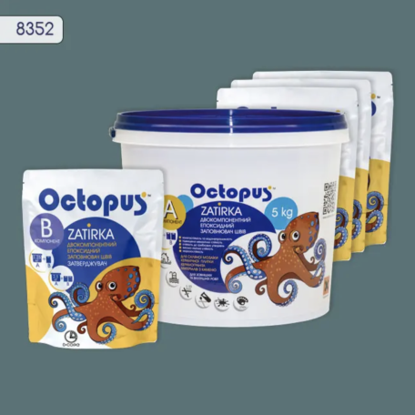 Двокомпонентна епоксидна фуга  Octopus Zatirka колір 8352, 5 кг (8352-5)