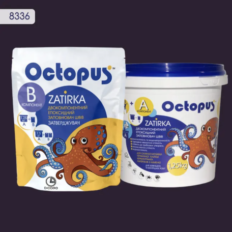 Двокомпонентна епоксидна фуга Octopus Zatirka колір 8336, 1,25 кг (8336-1)