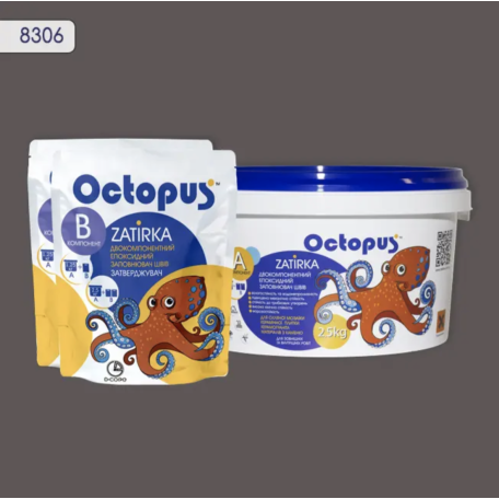 Двокомпонентна епоксидна фуга Octopus Zatirka колір 8306, 2,5 кг (8306-2)