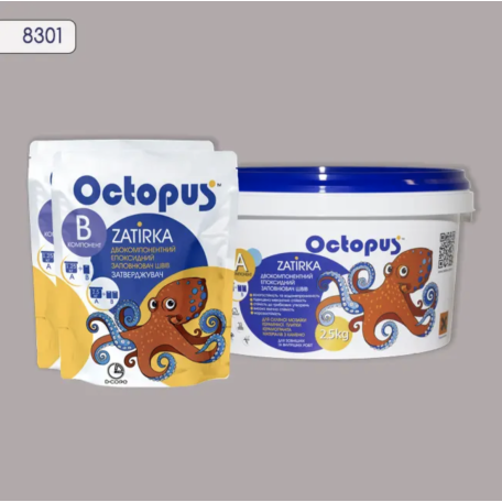 Двокомпонентна епоксидна фуга Octopus Zatirka колір 8301, 2,5 кг (8301-2)