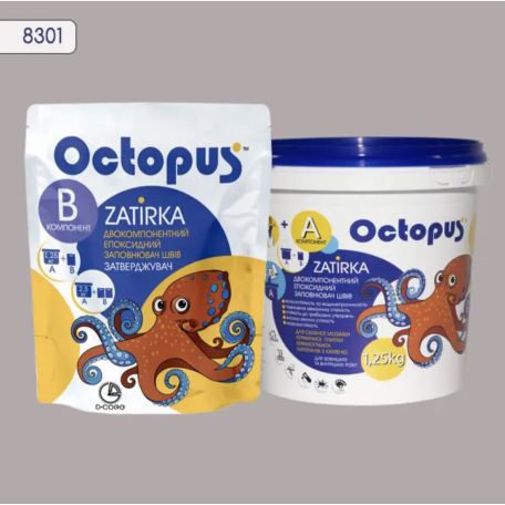 Двокомпонентна епоксидна фуга Octopus Zatirka колір 8301, 1,25 кг (8301-1)