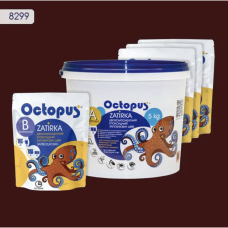 Двокомпонентна епоксидна фуга Octopus Zatirka колір 8299, 5 кг (8299-5)