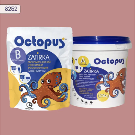 Двокомпонентна епоксидна фуга Octopus Zatirka колір 8252, 1,25 кг (8252-1)