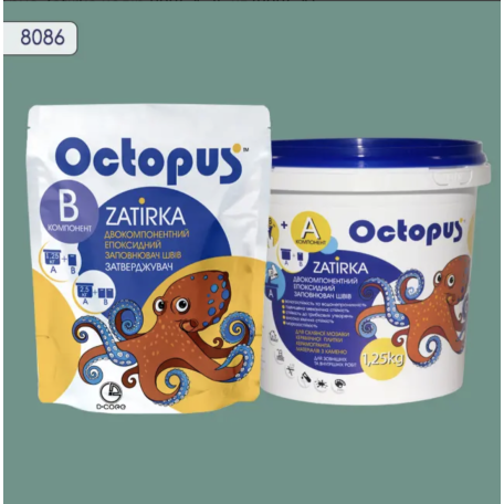 Двокомпонентна епоксидна фуга Octopus Zatirka колір 8086, 1,25 кг (8086-1)