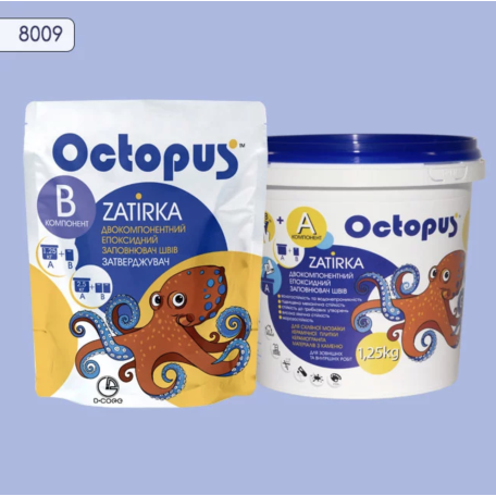 Двокомпонентна епоксидна фуга Octopus Zatirka колір 8009 1,25 кг (8009-1)