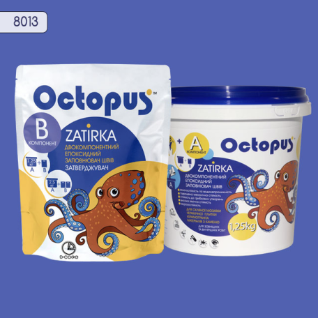 Двокомпонентна епоксидна фуга Octopus Zatirka колір 8013, 1,25 кг (8013-1)