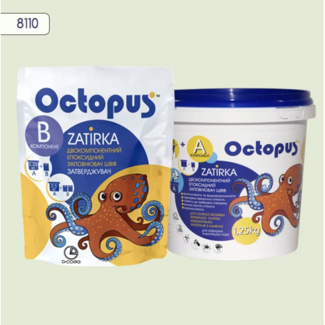 Двокомпонентна епоксидна фуга Octopus Zatirka колір 8110 1,25 кг (8110-1)