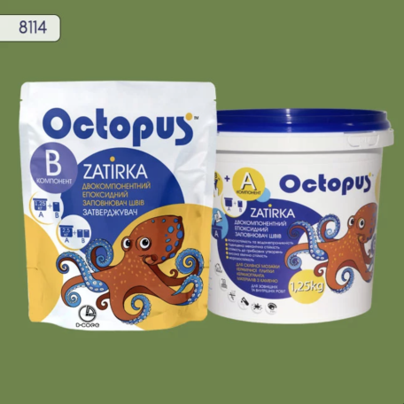 Двокомпонентна епоксидна фуга Octopus Zatirka колір 8114, 1,25 кг (8114-1)