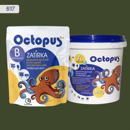 Двокомпонентна епоксидна фуга Octopus Zatirka колір 8117, 1,25 кг (8117-1)