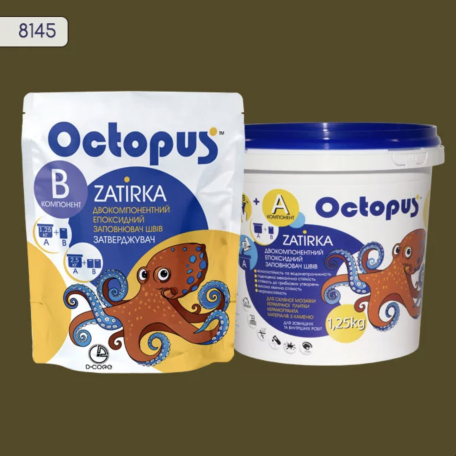 Двокомпонентна епоксидна фуга Octopus Zatirka колір 8145, 1,25 кг (8145-1)
