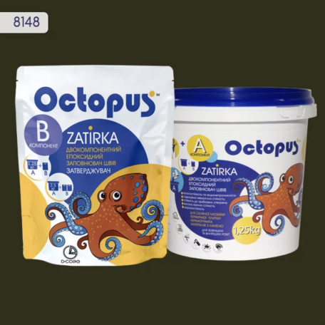 Двокомпонентне епоксидне затирання Octopus Zatirka колір 8148, 1,25 кг (8148-1)